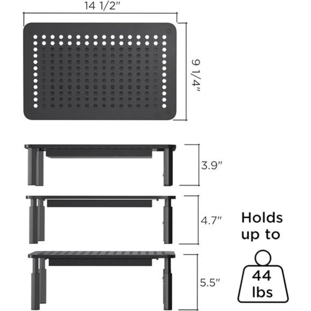 Back Saver Monitor Stand - 2 Pack Monitor Riser - Metal Computer Stand - Picture 6 of 7